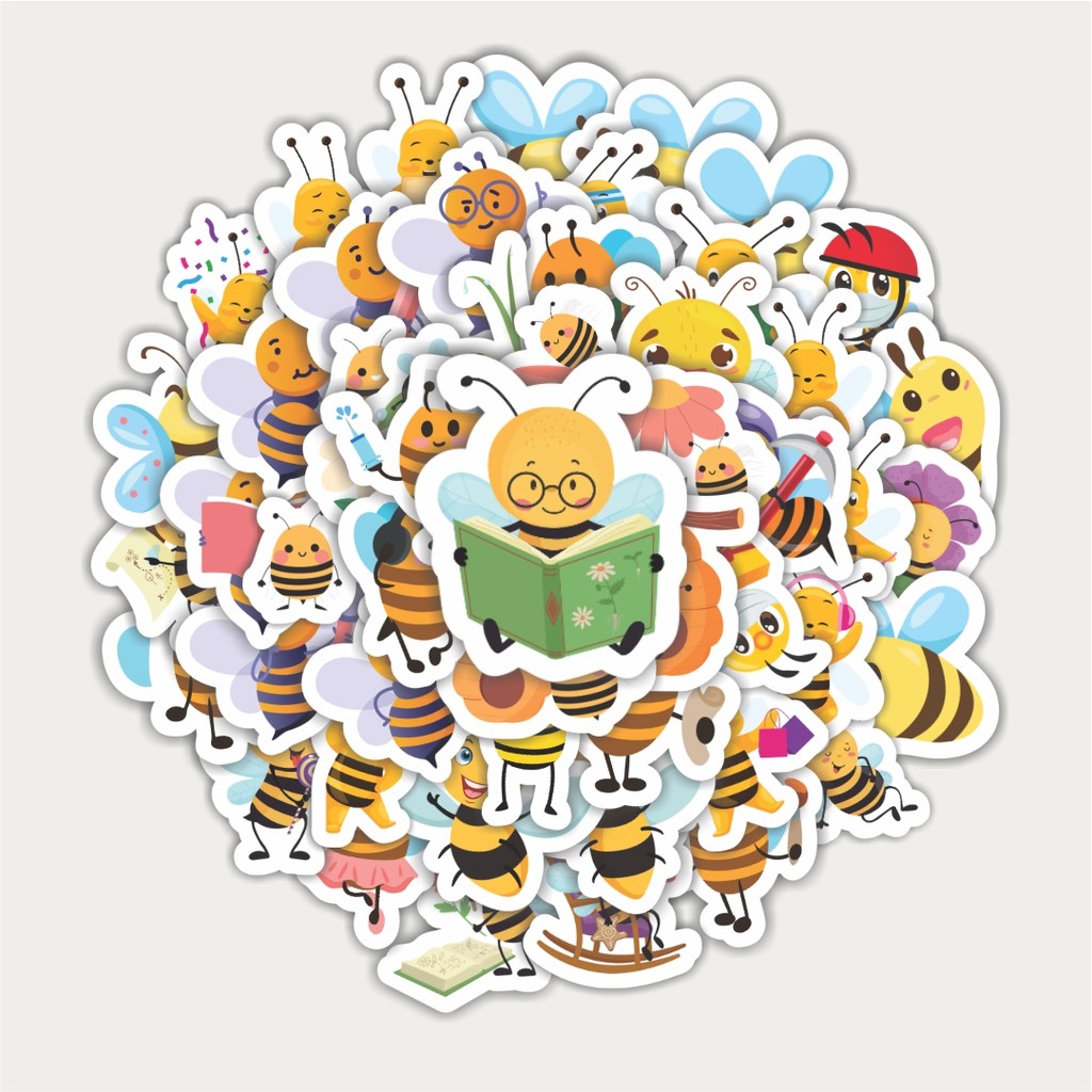 

Sticker Pack Hewan Lebah |Sticker TUMBLR | Stiker LAPTOP KOPER HELM