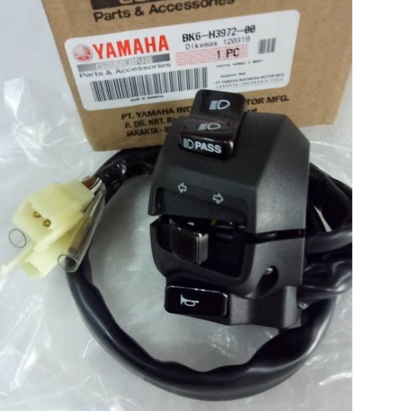 SWITCH HANDLE BK6-H3972-00 SAKLAR KIRI   NEW R15M R 15 M R15 VVA V3 VIXION R PART ORIGINAL YAMAHA