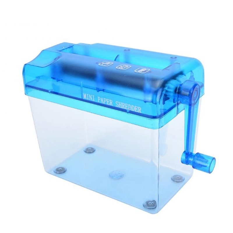 

Mini Hand Portable Paper Manual Documents Paper Cutting Tool Home Office Desktop Blue P9JD
