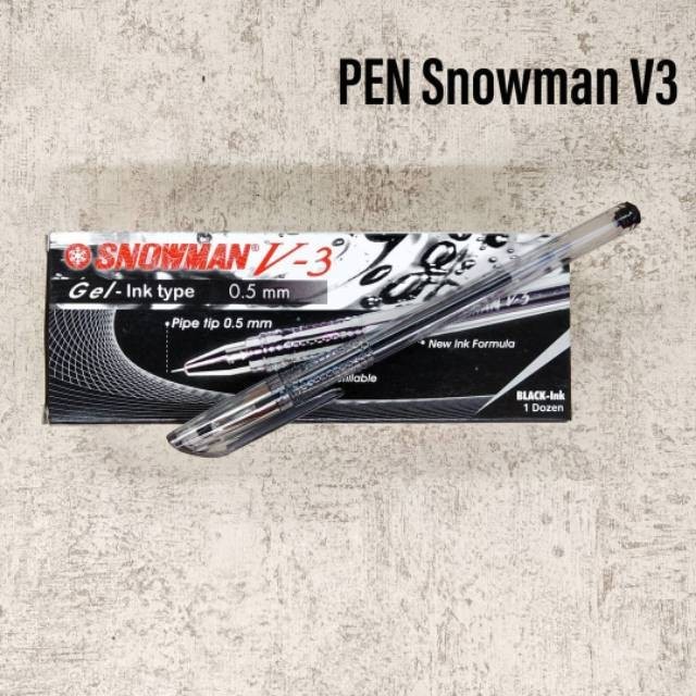 

(SN.ATK) Bolpoint Snowman V3 Hitam