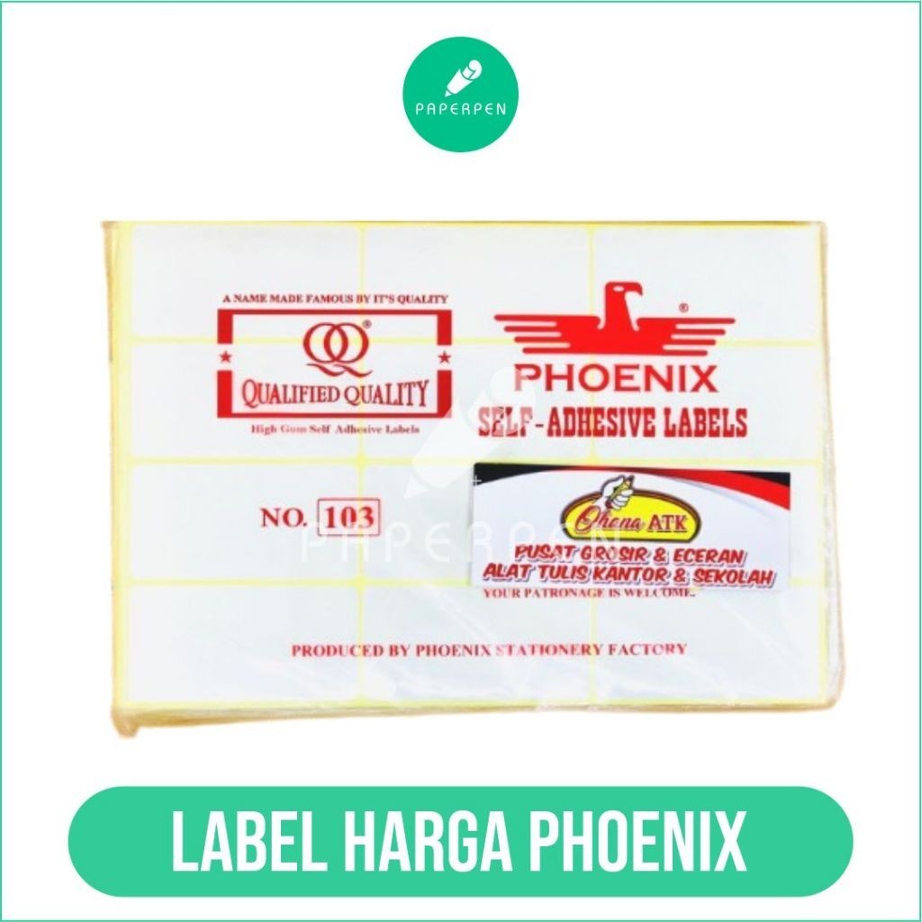 

(SN.ATK) LABEL STIKER HARGA PHOENIX 103 /111/112/113/114/121/123