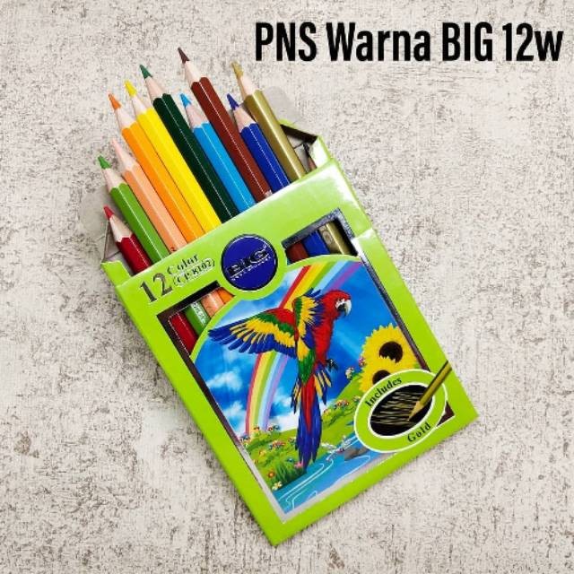

(SN.ATK) PENCIL WARNA / PENSIL WARNA BIG 8102 12 WARNA PENDEK