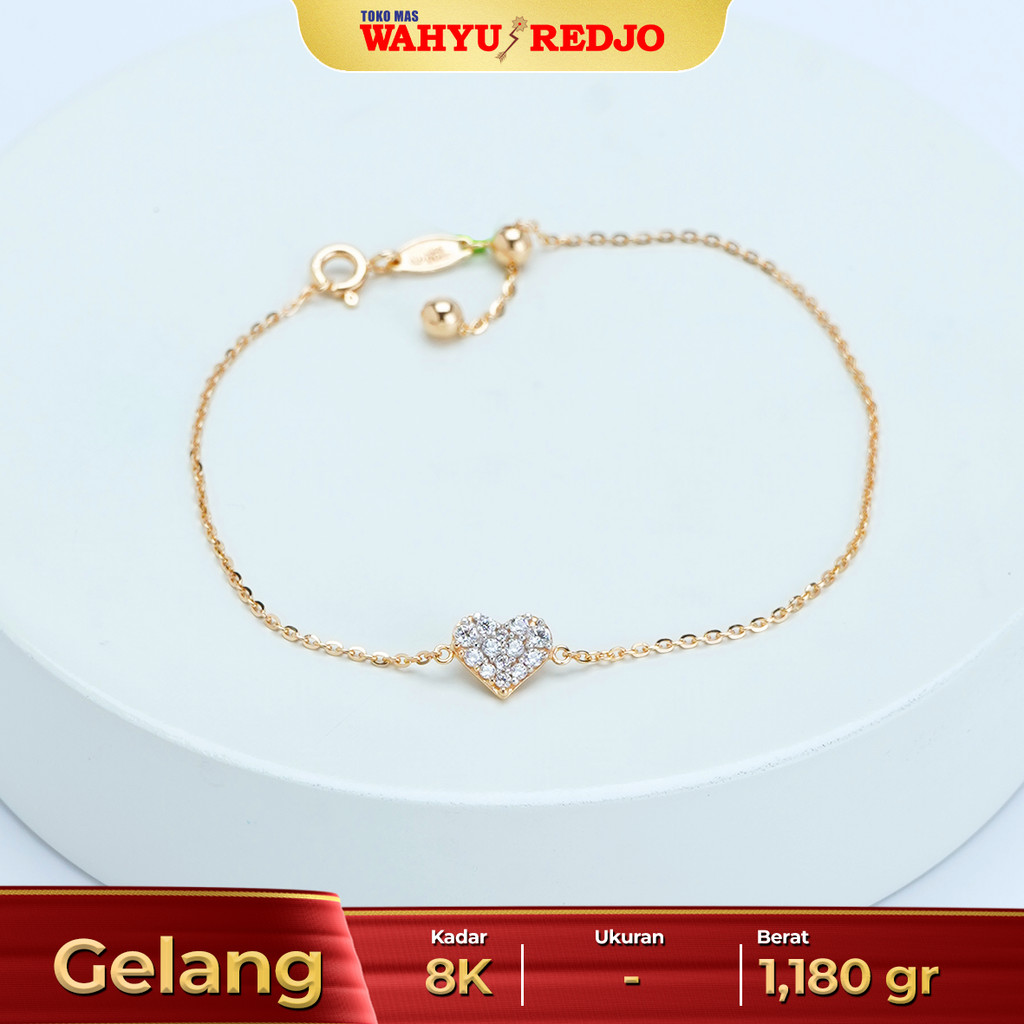 GELANG EMAS LOVE SERUT 8K WAHYU REDJO PAMERAN