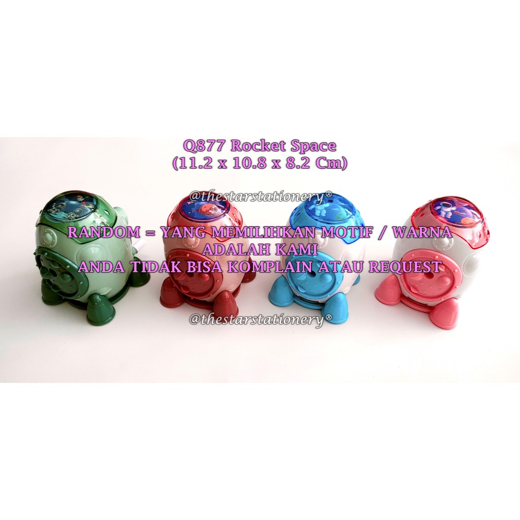 

(1 Biji) GROSIR Rautan Meja Rocket Space Q877 / Rautan Putar Qianlimu Q877 / Rautan Fancy Rocket