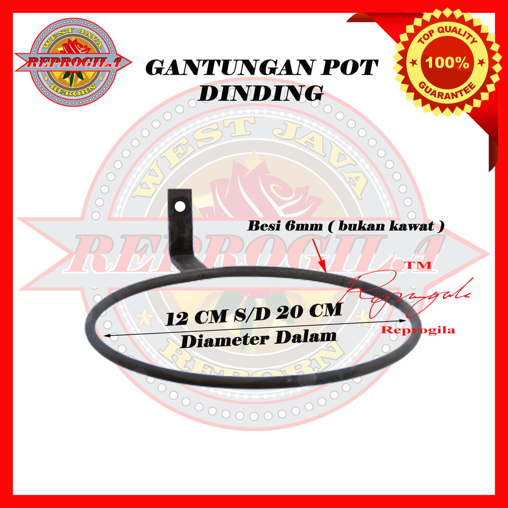 Gantungan Pot tempel dinding besi murah, rak pot bunga, standing pot tempel dinding