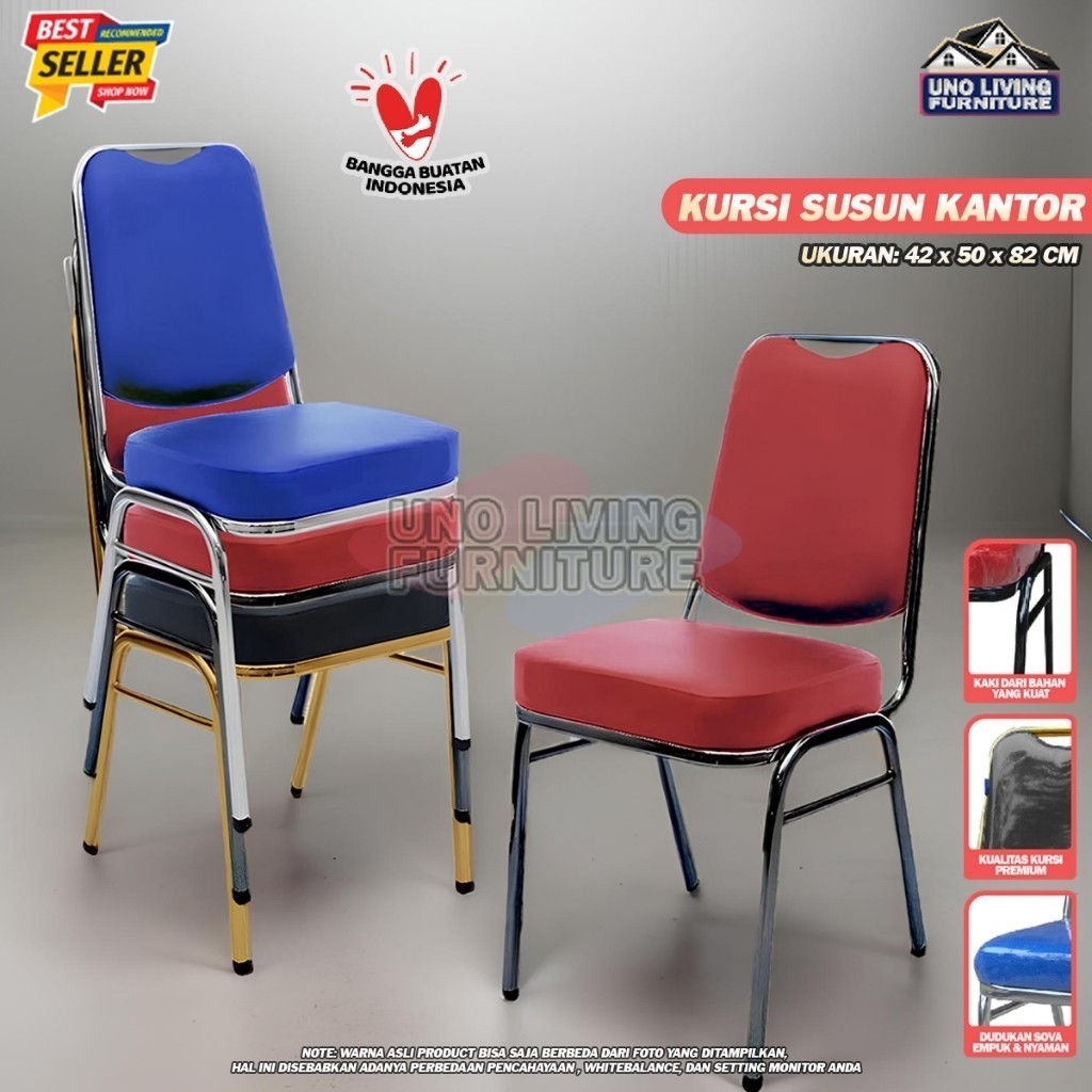 

__(( Kursi Susun Stainless Kursi Kantor Pesta Kursi Kantor Model Futura Kursi Kondangan ___(((