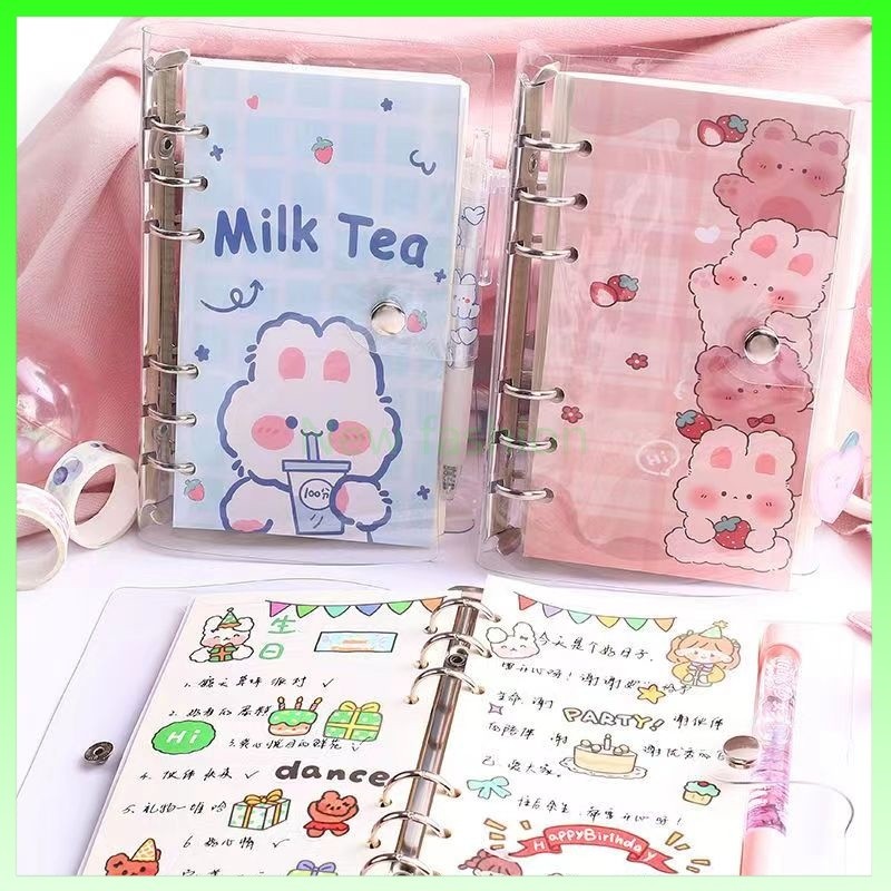 

Binder A6 (100 lembar) cartoon daily planner aesthetic/Binder A6 Notebook Diary Perencana Harian Lucu