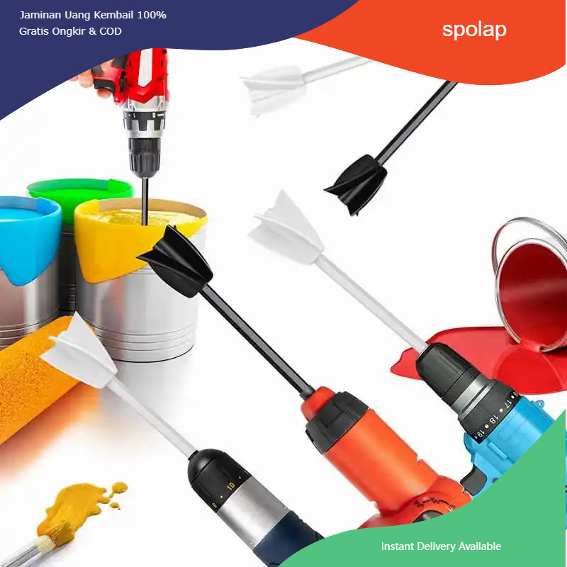 4pcs/Set Mixer Epoxy Mixer Pengaduk Cat Untuk Pengganti Keramik Mata Bor