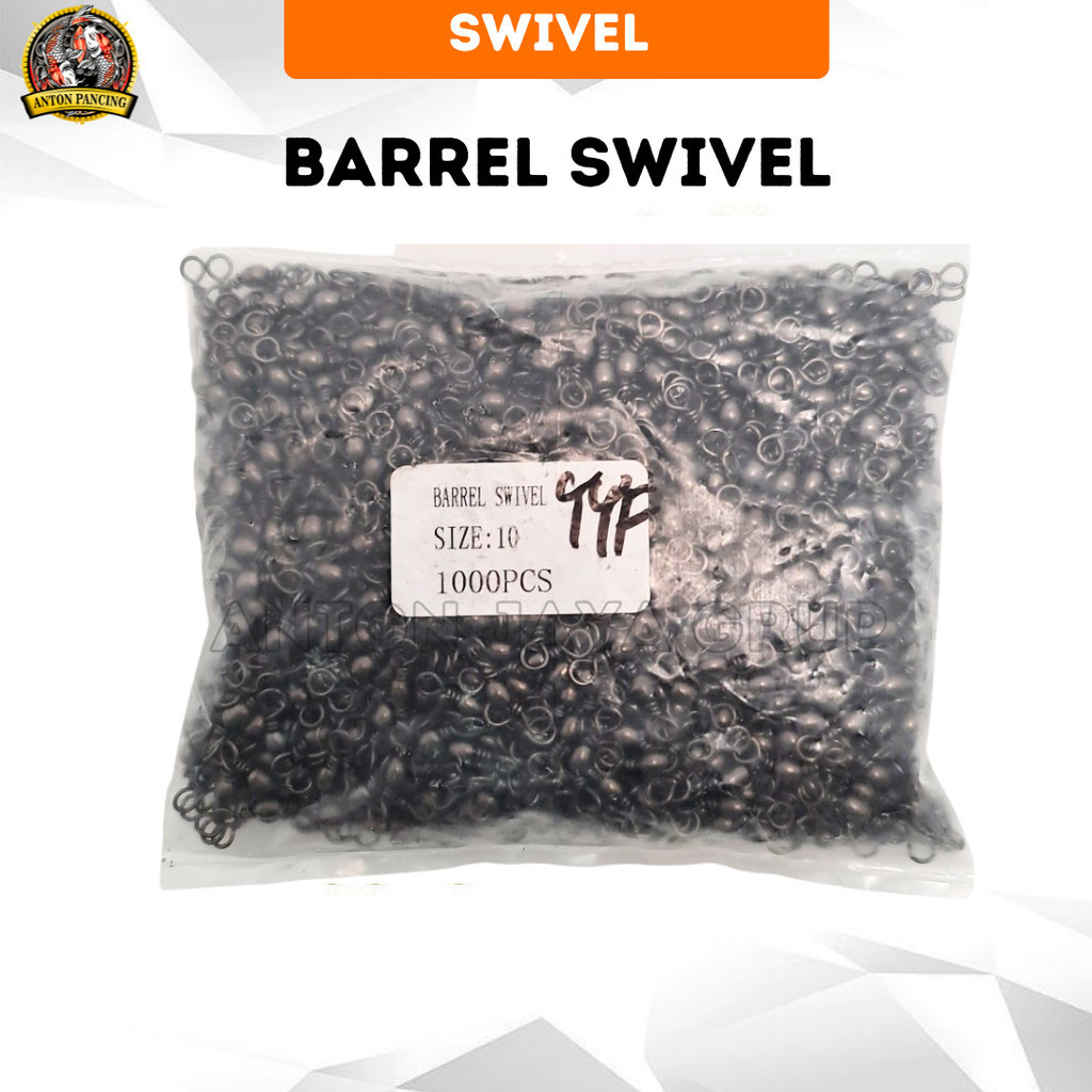1000 Pcs Barrel Swivel Ukuran 10 Grosir Pancing