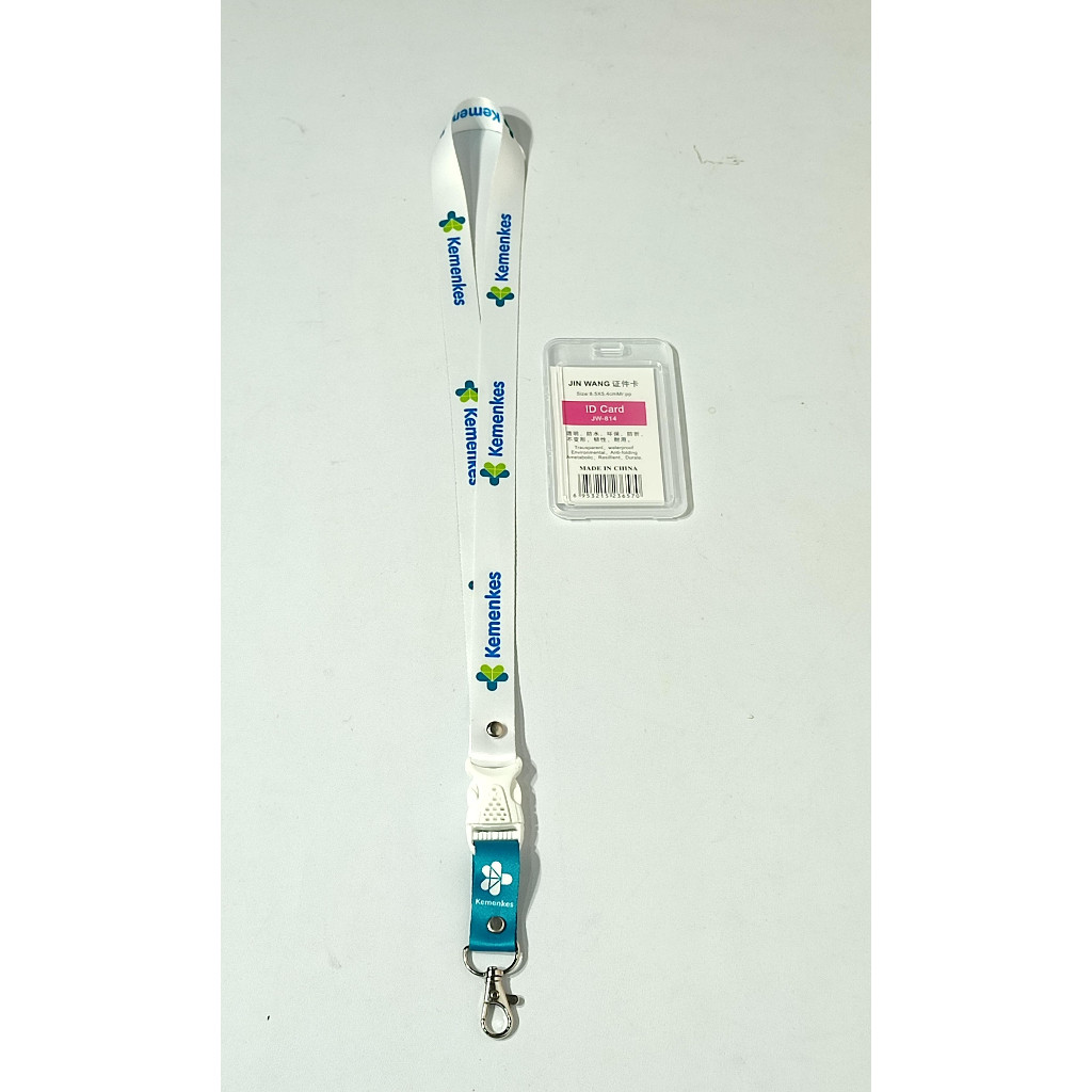 

Ready stock Lanyard Kemenkes Baru sesuai aturan 2024 free casing