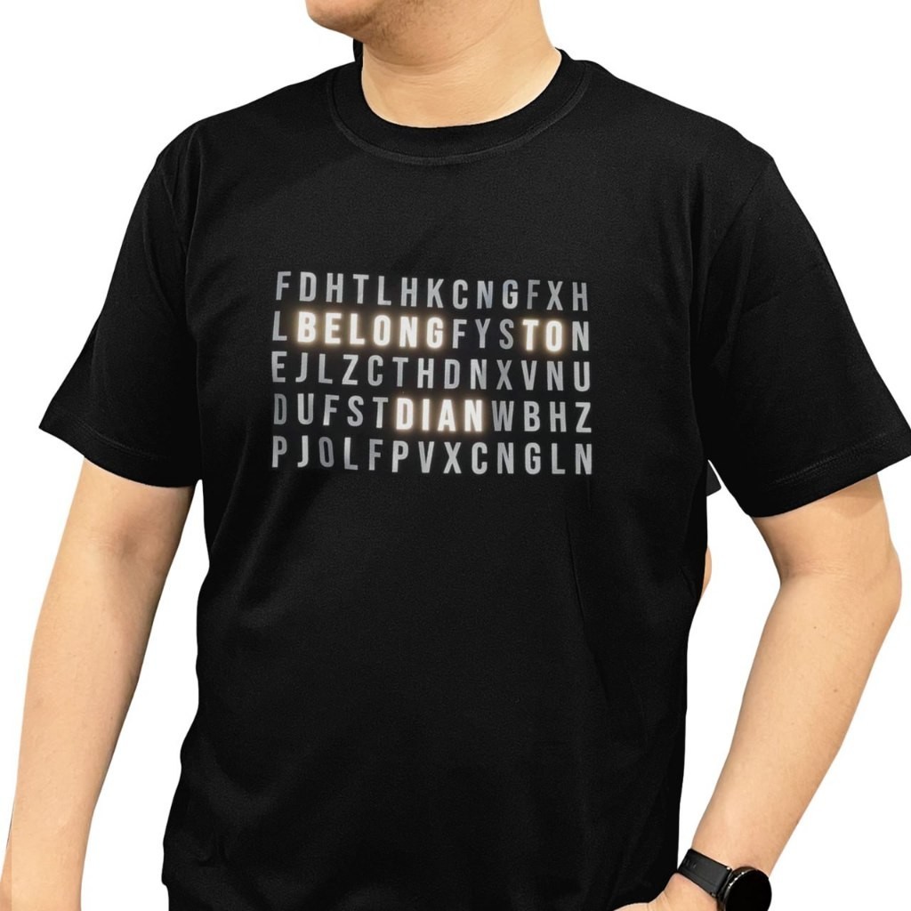 Superfashion KAOS PUZZLE GLOW BUCIN CUSTOM FLASH BELONG TO DIAN KATA NYALA TSHIRT Short Sleeve