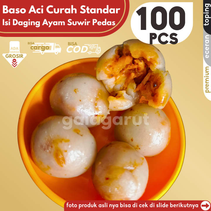 

Baso Aci CILOK STANDAR 100pcs PENTOL ISI AYAM SUWIR PEDAS by Gaiagarut