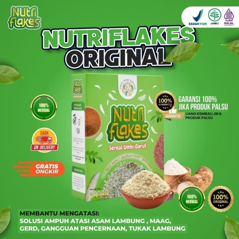 

Terlaris promo nutriflakes minuman bubuk umbi garut ampuh mengatasi maag asam lambung 1 box oke