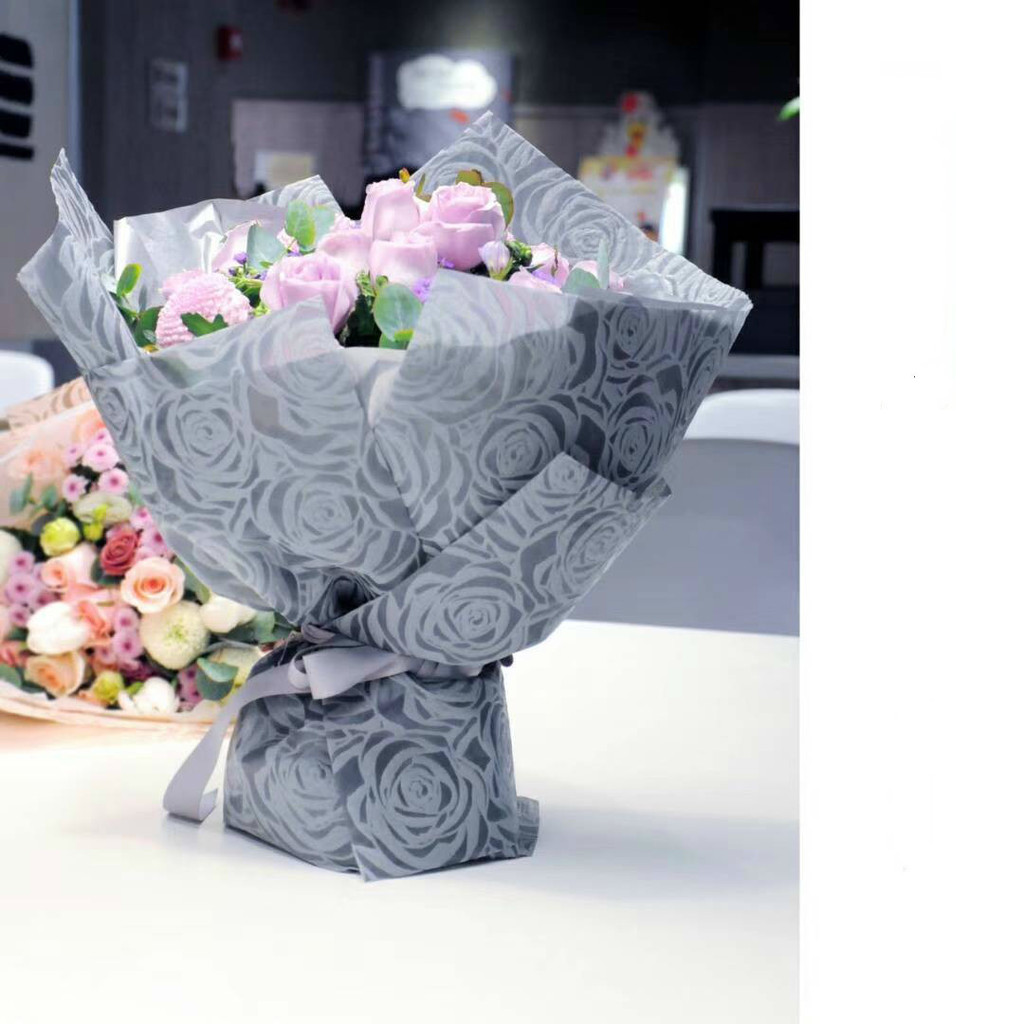 

10sheet Rose Waterproof Wrapping Paper Flower Bouquet Packaging Paper Florist Supplies Kids Birthday Xmas Gift Packing Paper