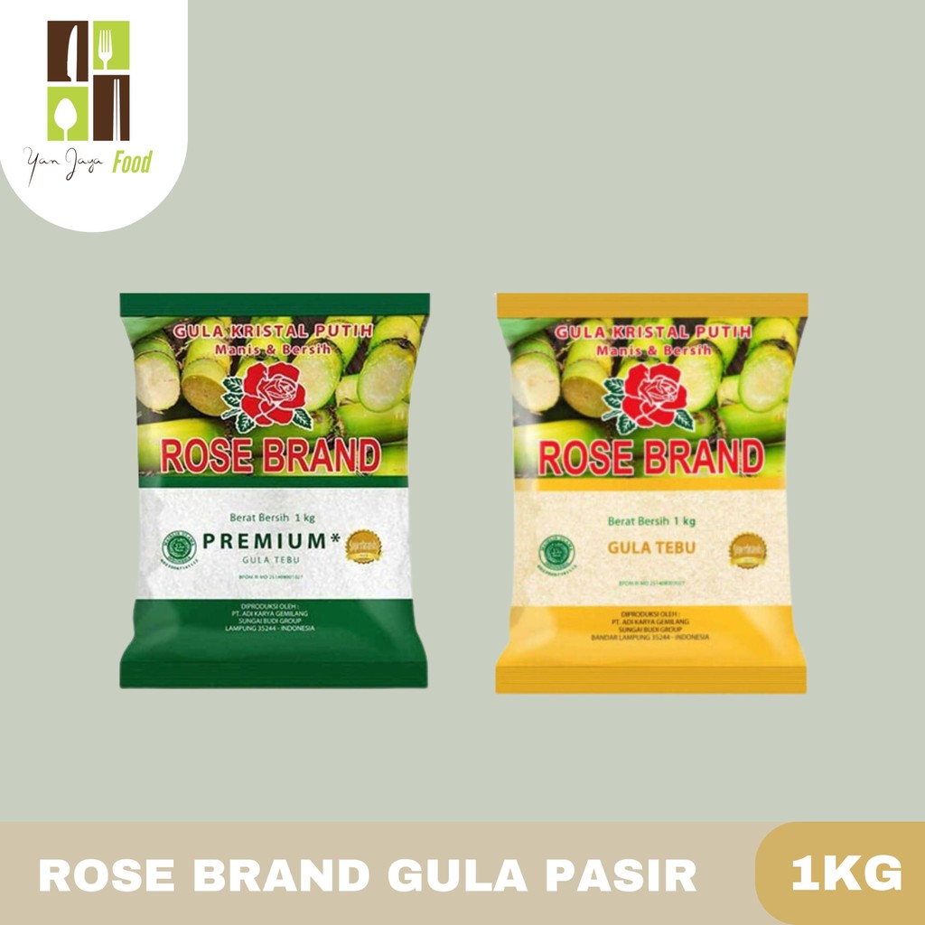 

Rose Brand Gula Pasir / Gula Tebu Crystal / Gula Tebu Asli / Gula / Crystal 1KG
