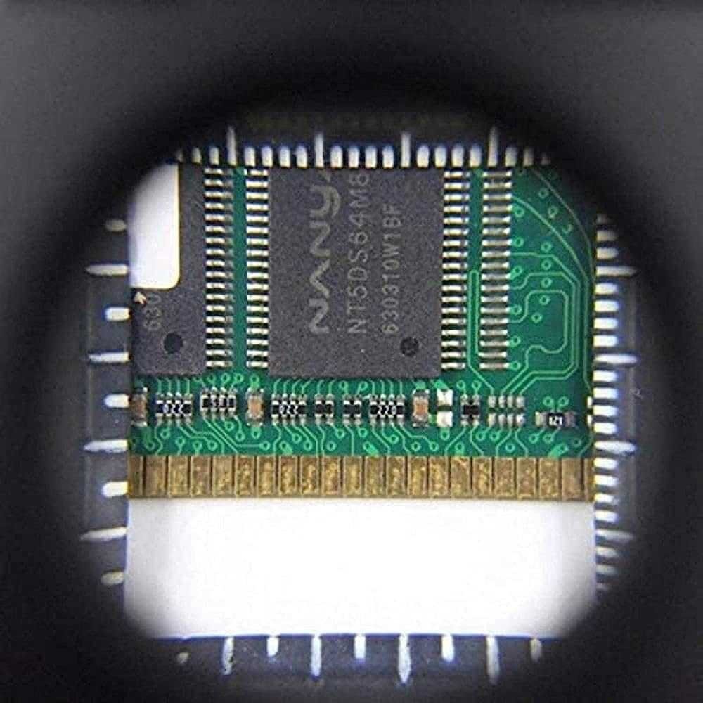 

FMSHOPP SRATE Kaca Pembesar Lipat Magnifying Glass with 2 LED 28mm 10X - SR1‼️COD‼️