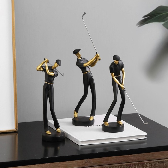 

Pajangan Pemain Golf Dekorasi Rak Kantor Hadiah Atasan Bos Kenangan