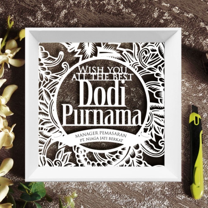 

Kado Farewell Paper Cutting