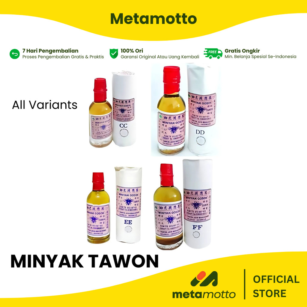 MINYAK TAWON ORIGINAL 100% ASLI - MINYAK GOSOK CAP TAWON - Metamotto