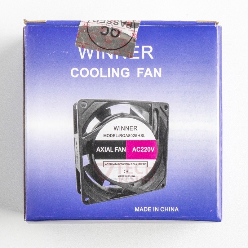 FAN AC Kipas Angin Petak 12 cm x 12 cm 220VAC