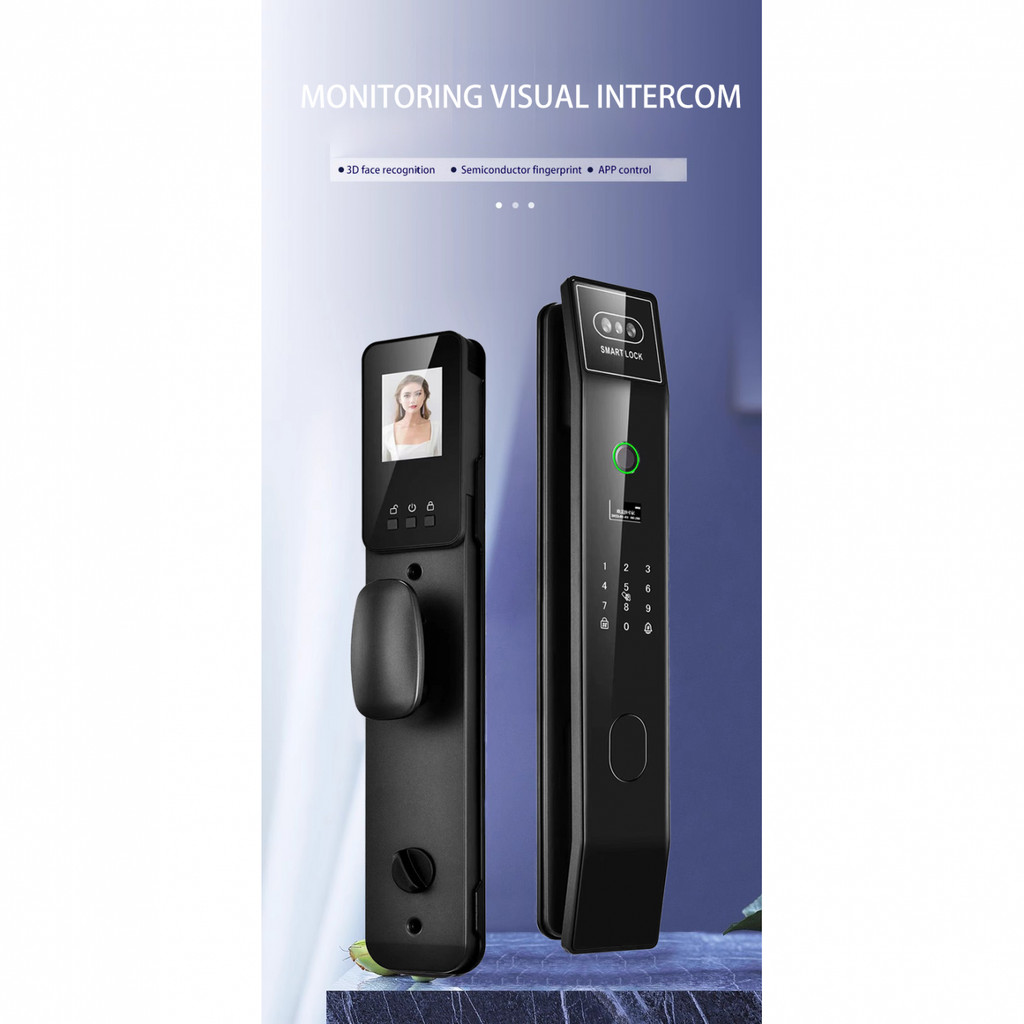 

YONGLISHUN Smart Door Lock 3D Face Recognition Fingerprint Smart App - 5S #MikailaStoree