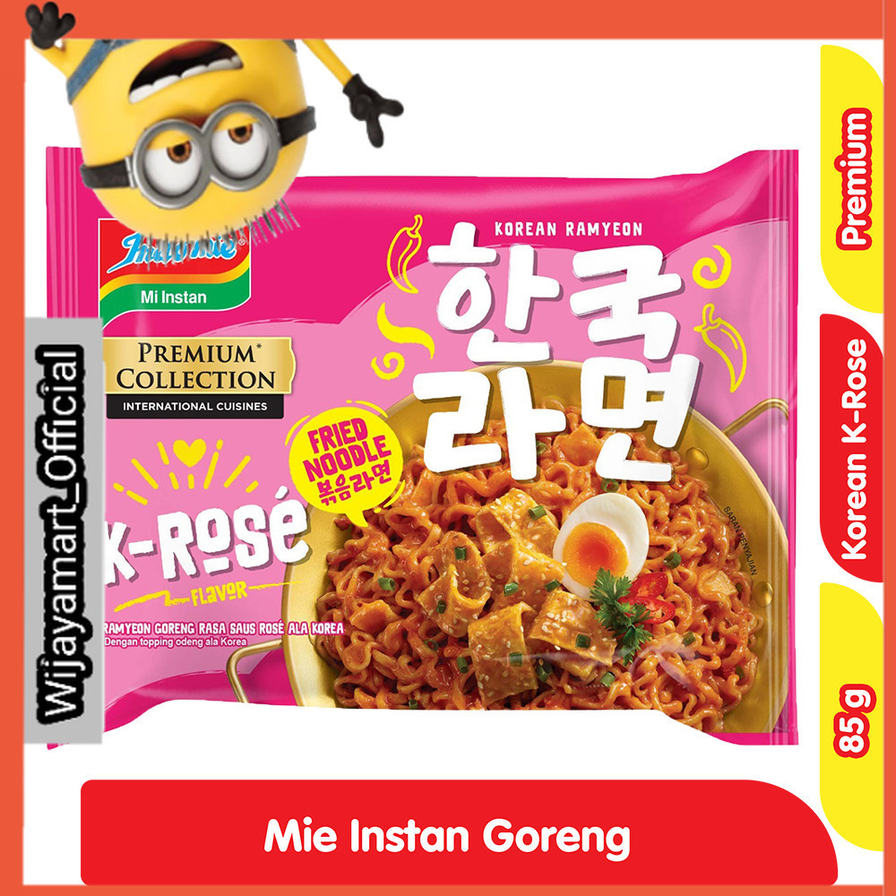 

Indomie Premium Collection Mie Instan Goreng Korean K-Rose 85 g