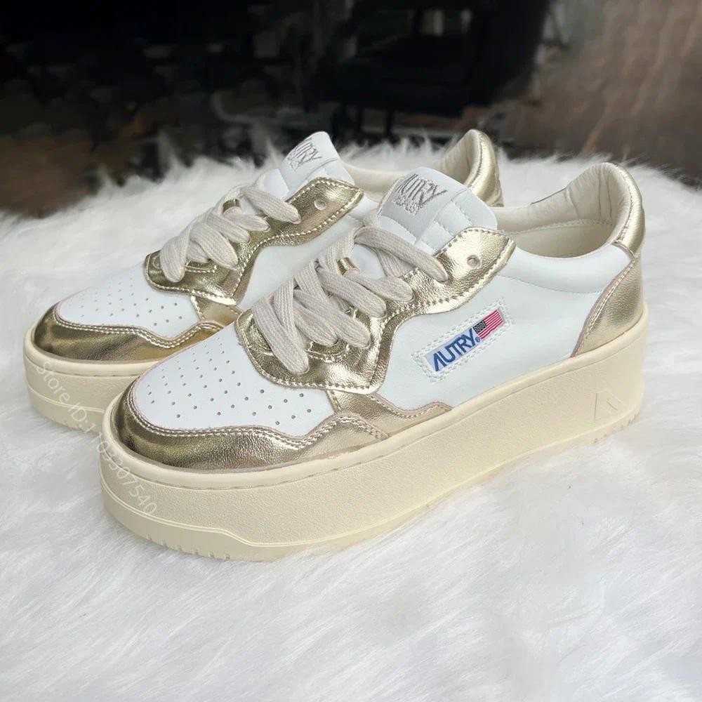 Sneakers For Women Shoes Thick Bottom Autry Summer Casual Sports Skateboard Shoes Spring Fashion Bre
