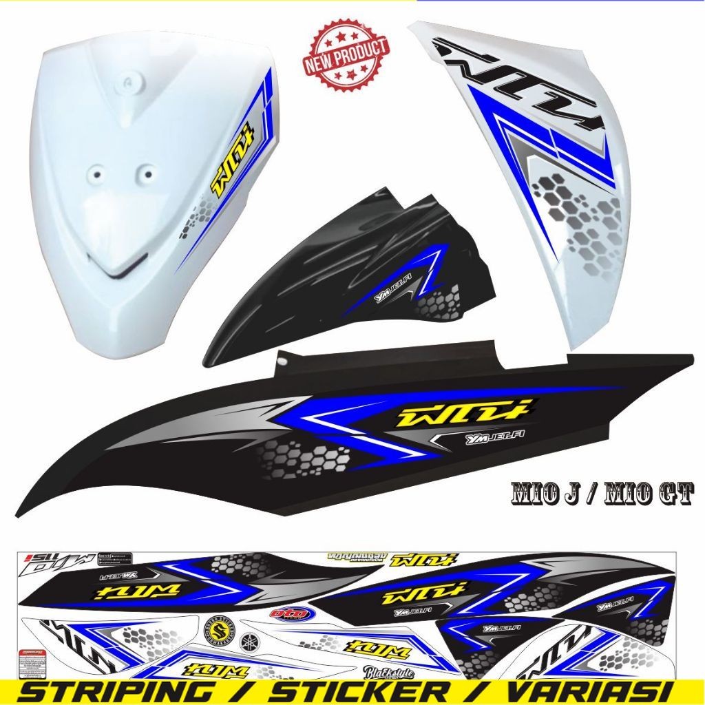 COD / STIKER MOTOR MIO J / MIO GT STRIPING TERKEREN STIKER