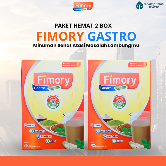 

Fimory Gastro (2 Pcs) Minuman Sereal Ekstrak Umbi Garut Pereda Asam Lambung, Maag 100% Original