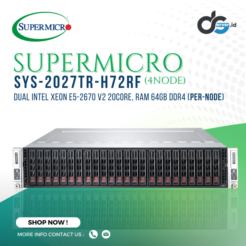 Server Supermicro SYS-2027TR-H72RF nutanix 4Node