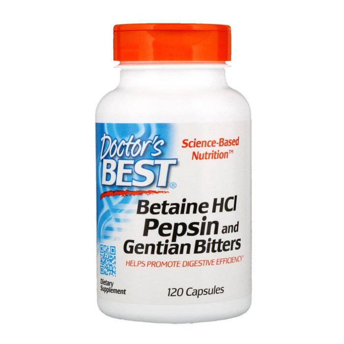

Doctor's best betaine hcl pepsin and gentian bitters isi 120