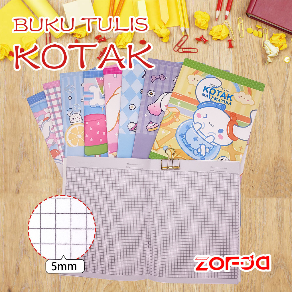 

160*210mm Buku Harian Buku Tulis Anak Matematika Perlengkapan Sekolah Motif Kartun Lucu Anak Anjing Diary 38 Lembar