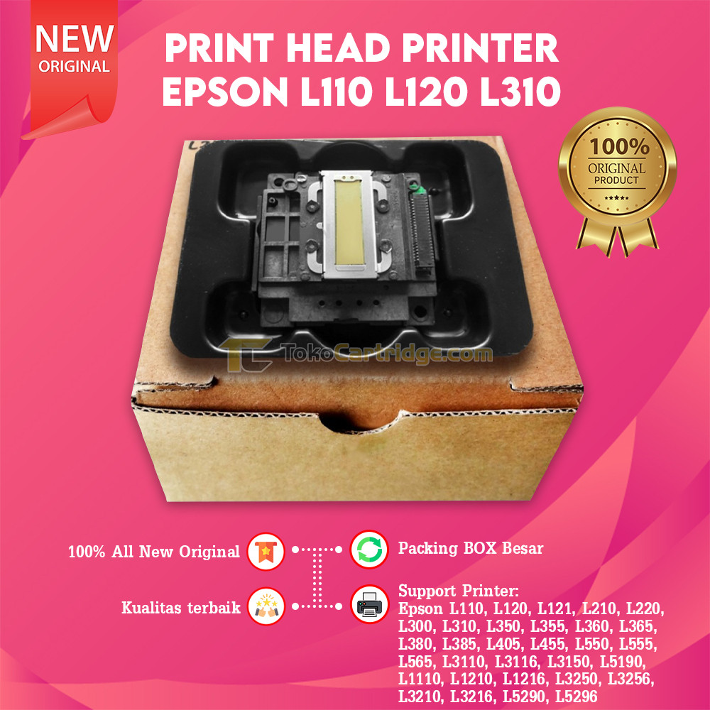 Head Printer Epson  L110 L120 L121 L210 L220 L300 L310 L350 L355 L360 L365 L380 L385 L405 L455 L550 