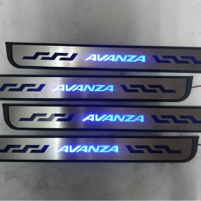 Sillplate sill plate samping pintu mobil all new avanza 2022 lampu LED Litlle_Variasi