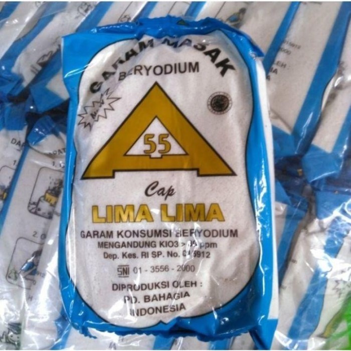 

10 Pcs Garam Dapur Beryodium Paket Cap Mutiara Laut - Cap Lima Lima