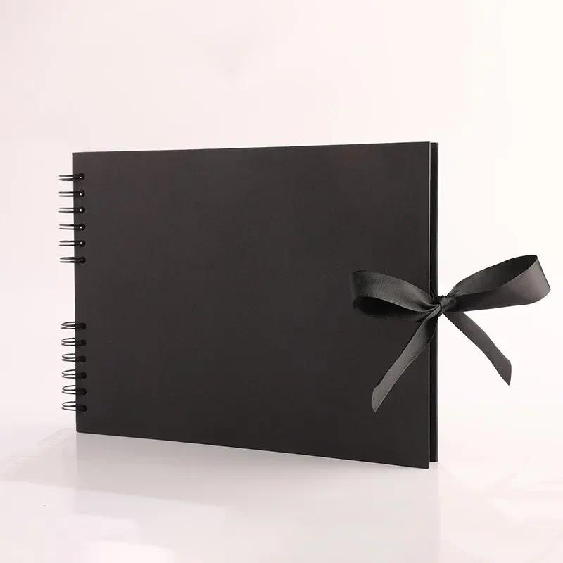 

Black Pages Memory Books DIY fotografico Photo Albums Scrapbook Cover Kraft Album Birthday holiday anniversary gifts