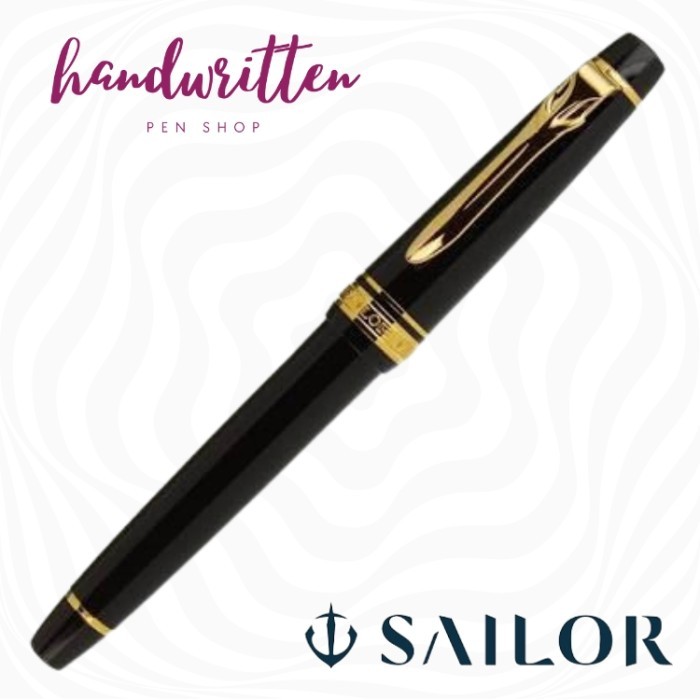 

[TERBARU] SAILOR Professional Gear 2 Slim (Pro Gear 2 Slim) Fountain Pen - Black GT, 14K Fine