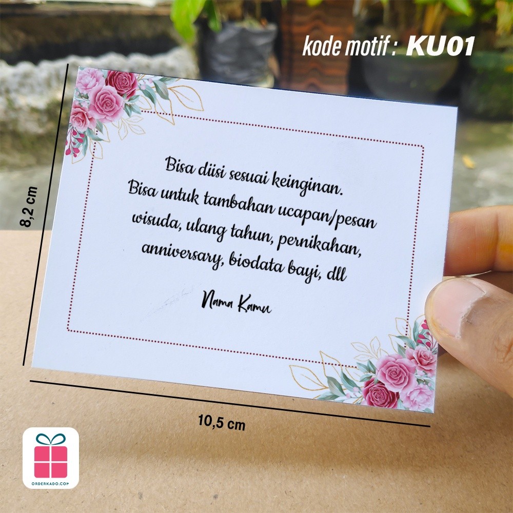 KARTU UCAPAN Wisuda, Ulang Tahun, Pernikahan, Anniversary dan lain-lain