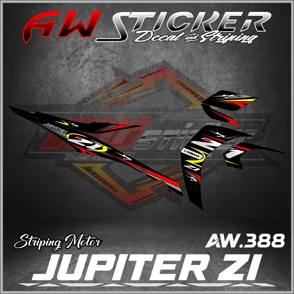 STRIPING JUPITER Z1 STICKER JUPITER Z1 VARIASI RACING STRIPING SIMPLE YAMAHA JUPITER Z1 STIKER JUPIT