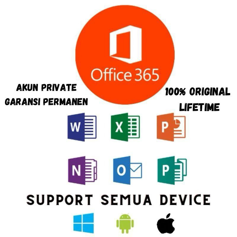 Microsoft Office 365 Original Lifetime Mac/Windows/IOS/Android/Tab