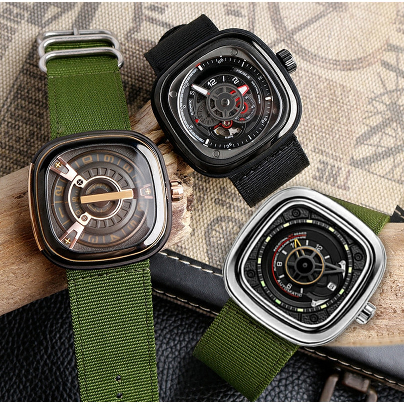 Large size nylon Watch strap male 26mm 28mm For Seven Friday M2/Q201/02/03 Diesel Watch band army gr