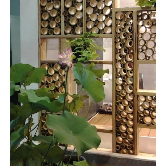 Bambu Potongan Mini 10 Cm miniatur bambu kerajinan bambu Hiasan Rumah