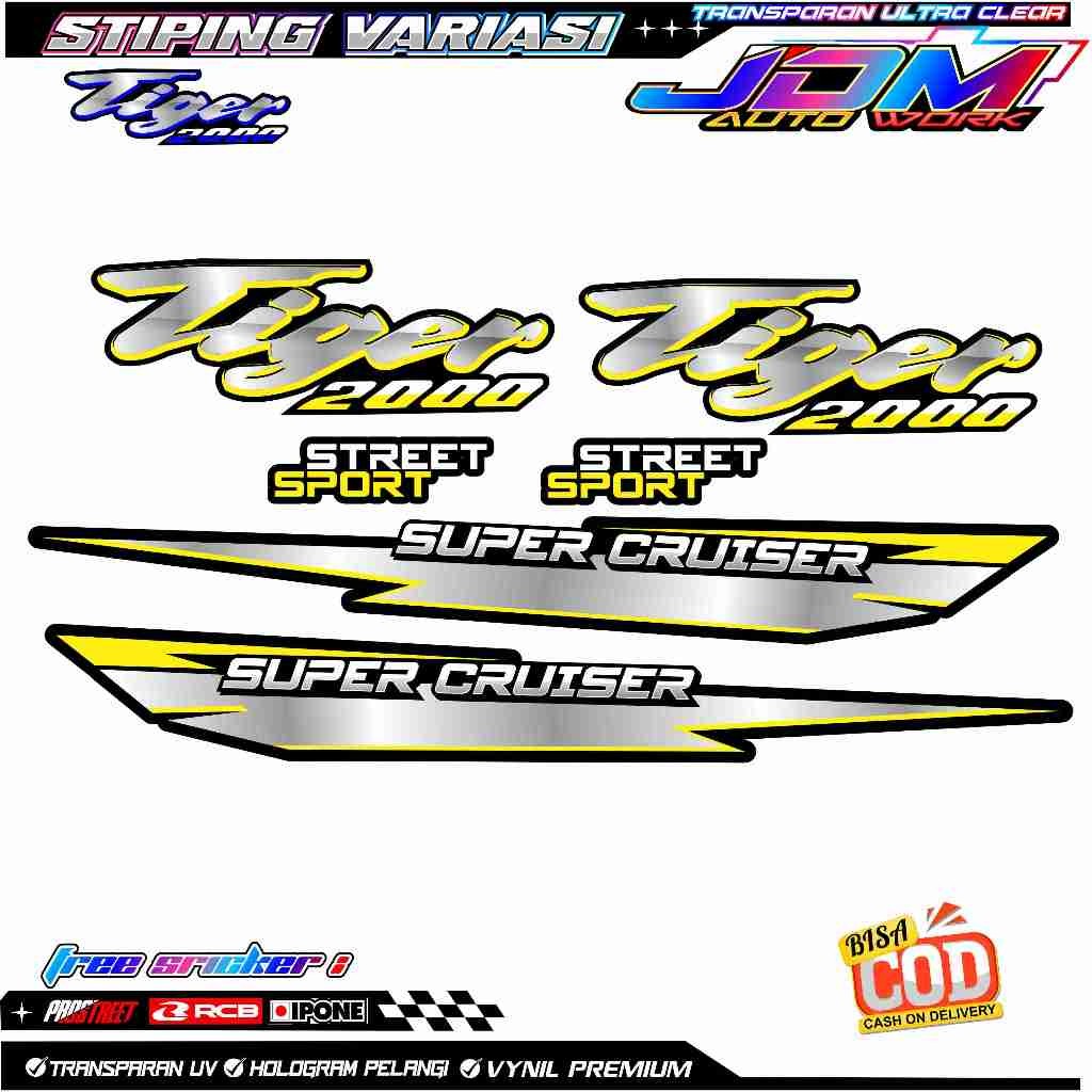 Striping Variasi Honda Tiger 2000 / Sticker List Variasi Motor Tiger 2000 Lama
