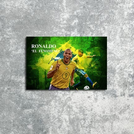 DL25 Poster Dinding Ronaldo Brazil