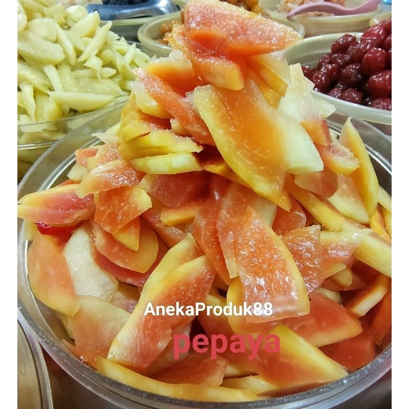 

pekanbaru / Manisan Buah Pepaya/Pepaya basah 500g