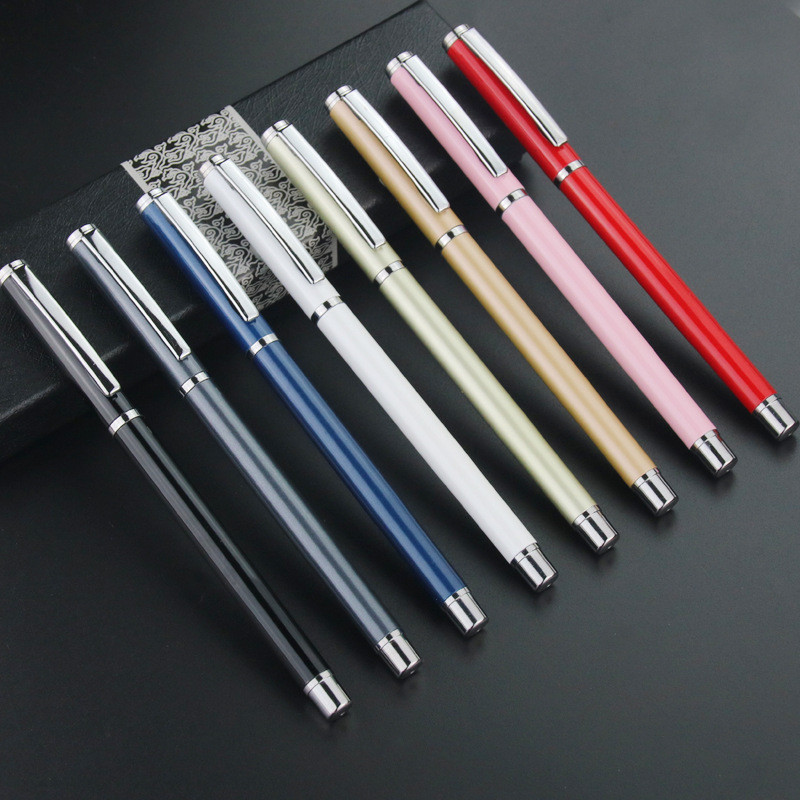

Luxury Full Metal Classic Signature Pen Men's Business Ballpoint Pen Gel Pen Office School Check Signature Writing Gift For Him