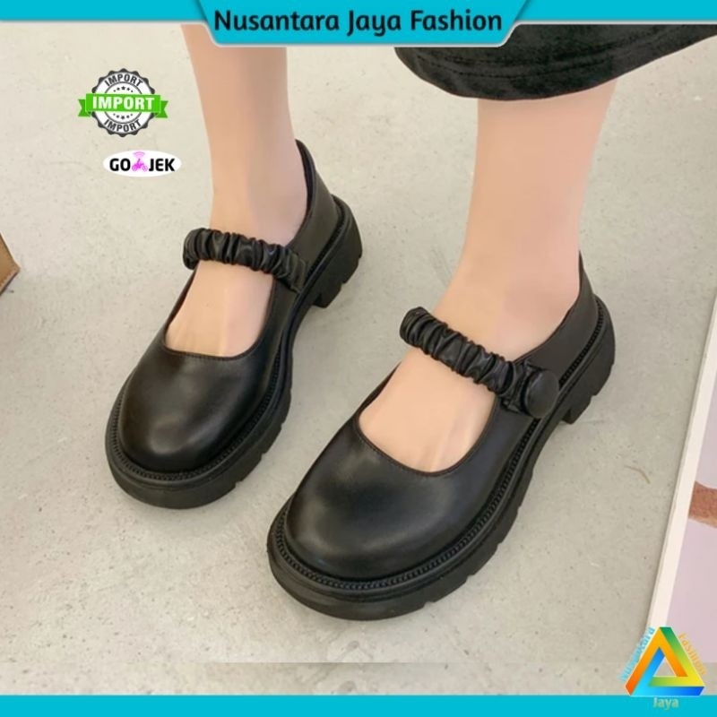 BALANCE IMPORT Sandal Bakpao Wanita Tali Kerut Terbaru Balance 806 B1 BPKRT