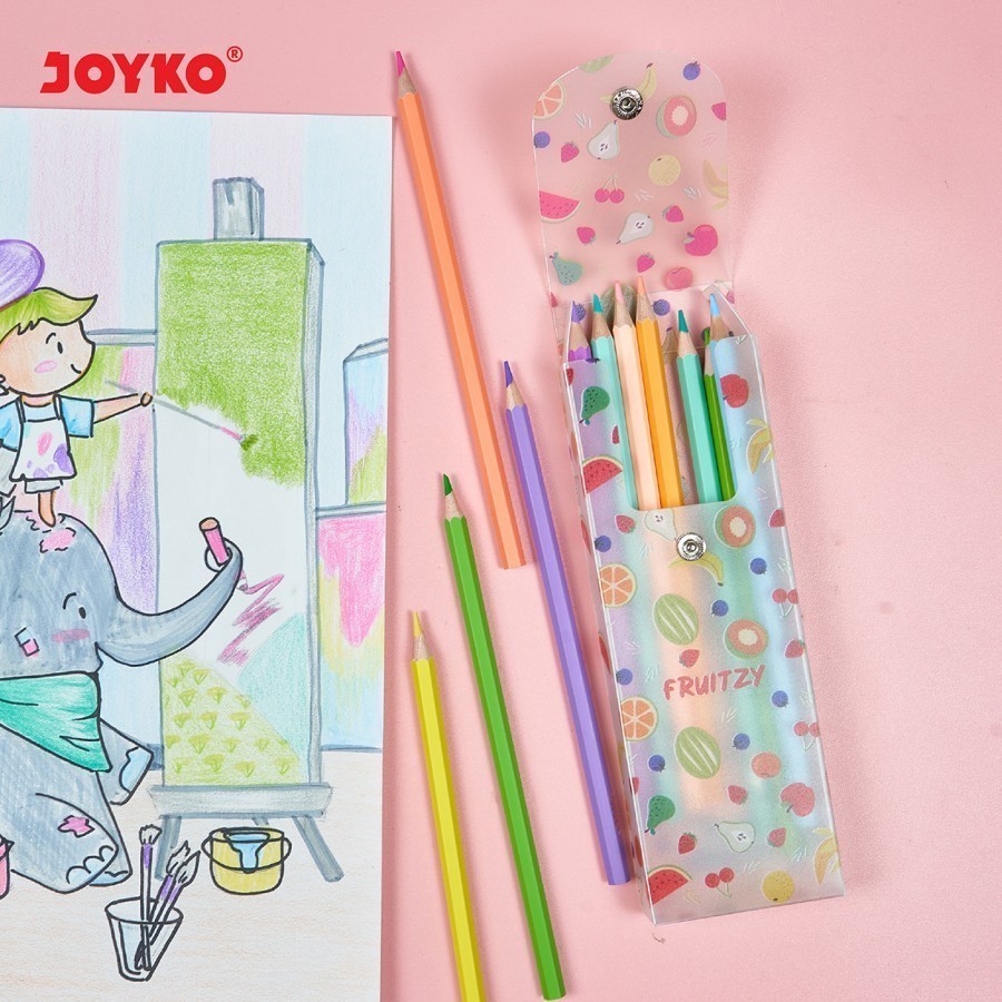 

Tempat Pensil / kotak pensil Joyko PC-0618FZ-1A FruitzY - Kotak Pensil Lucu dan motif buah