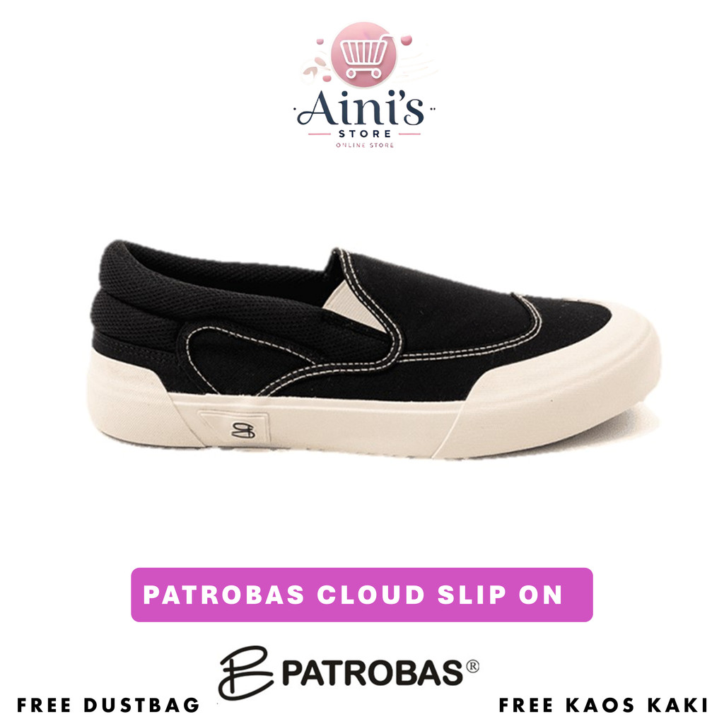 Sepatu Patrobas Cloud Slip On Original Sepatu Sneakers Slip On Patrobas Sepatu Casual Pria Wanita Or