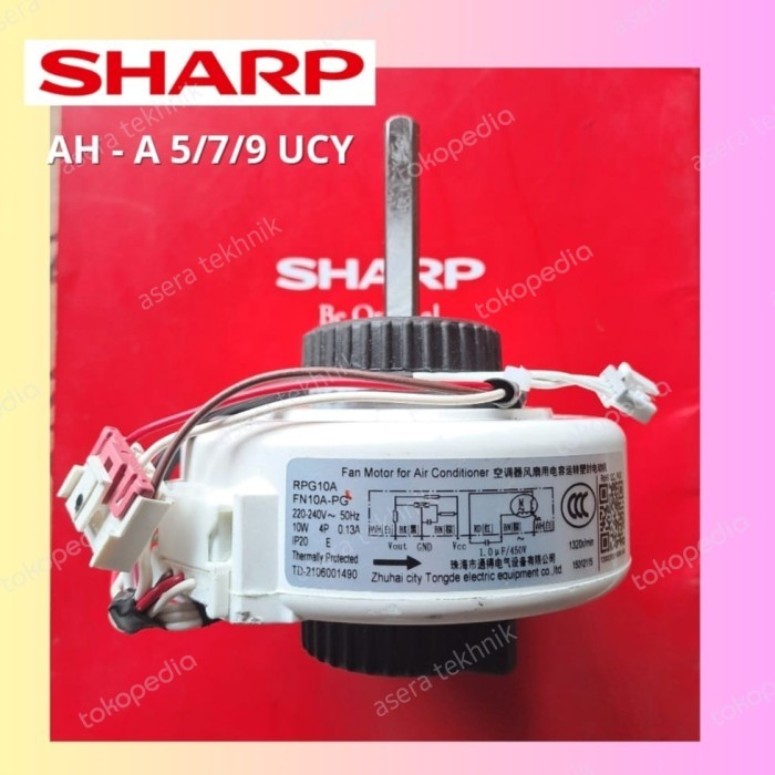 AJDpart FAN MOTOR INDOOR AC SHARP ORIGINAL UCY SERIES AH -A 5/7/9 UCY ElectroPart